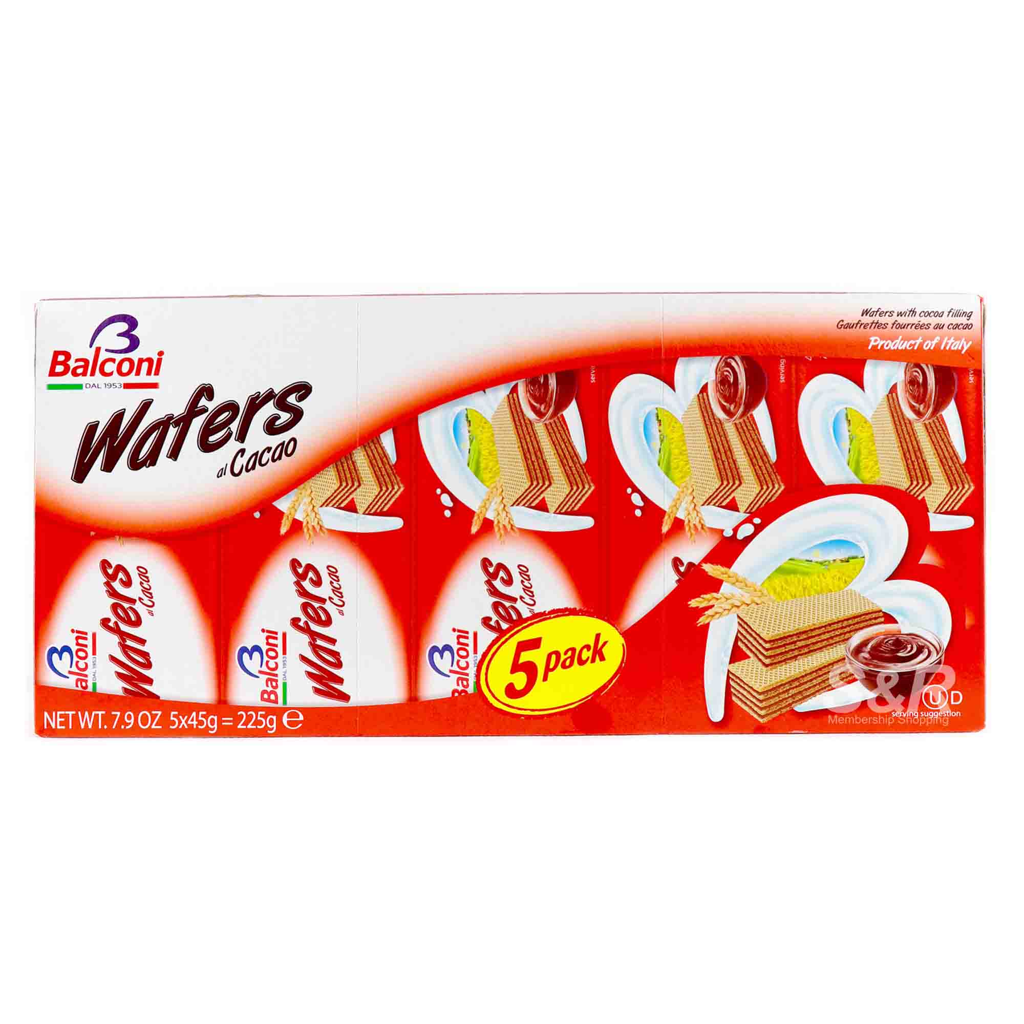 Balconi Wafers al Cacao 5pcs Balconi Wafers al Cacao 5pcs